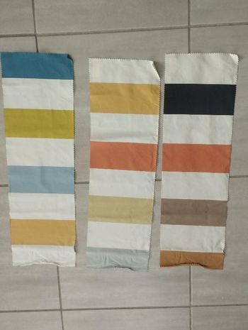 Lot de 3 coupons de tissu