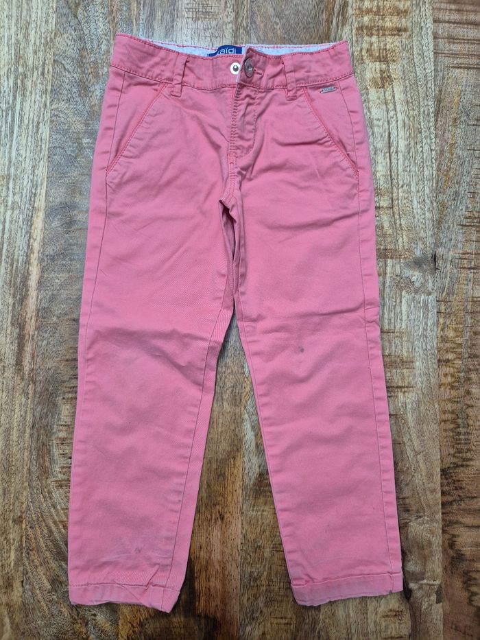 Pantalon chino rose 4 ans