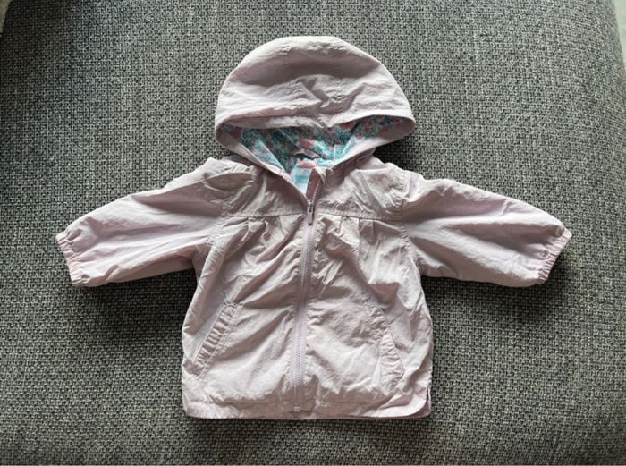 Veste à capuche lilas