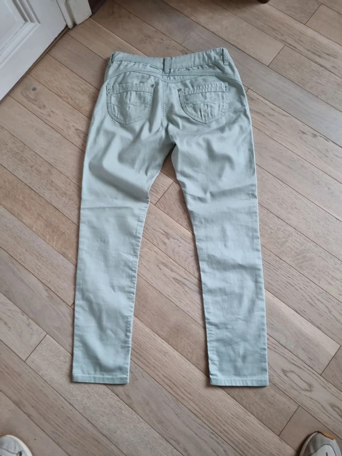 Pantalon  taille 38 vert amande - photo numéro 8
