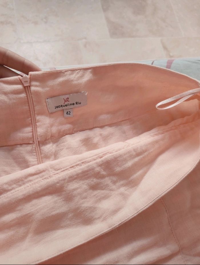 Jupe droite Jacqueline Riu rose saumon - photo numéro 12