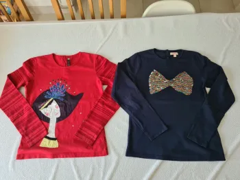 Lot de 2 hauts manches longues 12 ans