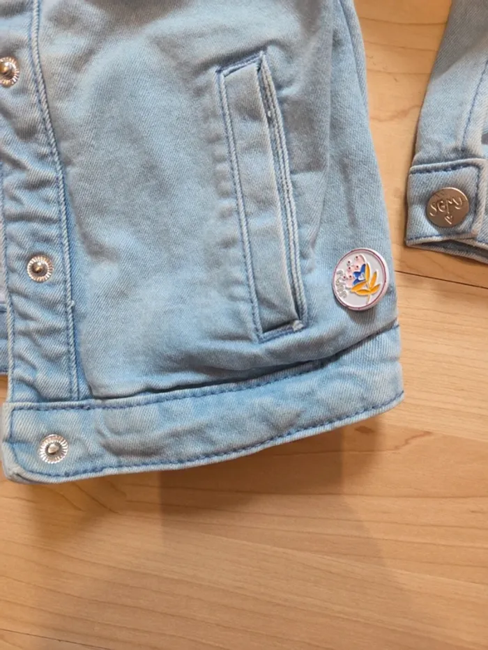 Veste en jean sergent major taille 4ans - photo numéro 3