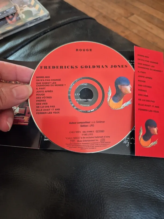 CD album Rouge de Fredericks Goldman Jones - photo numéro 6