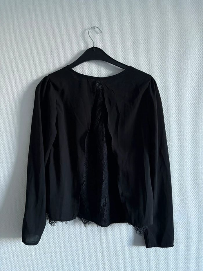 Blouse manches longues à dentelle - photo numéro 3