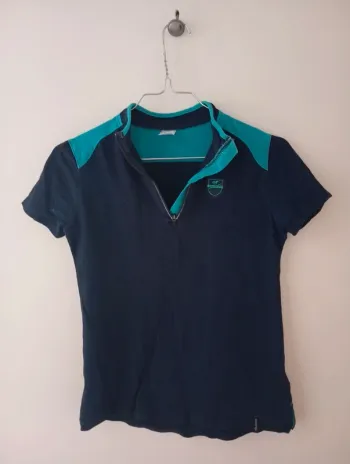 Polo d'équitation bleu marine, 12 ans
