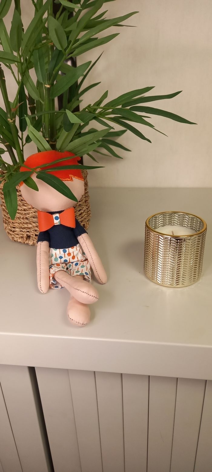 Doudou Bio  Garçon –  Poupée Éducative Rousse - photo numéro 2