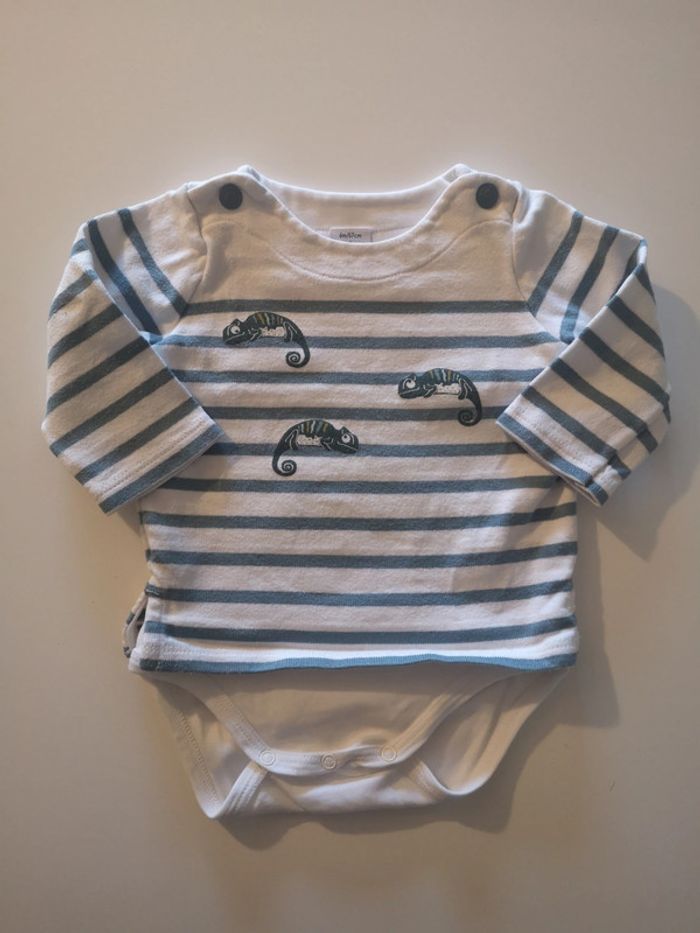 Body 2 en 1 petit bateau 6 mois