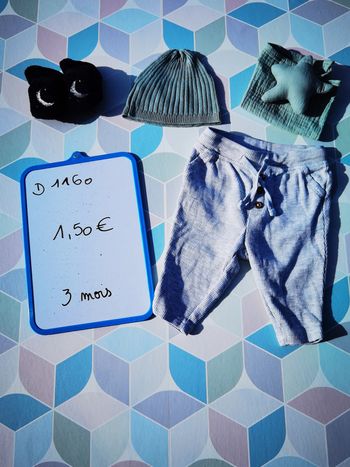D1160 - pantalon garçon 3 mois