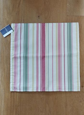 Housse de coussin rayures Madura NEUF