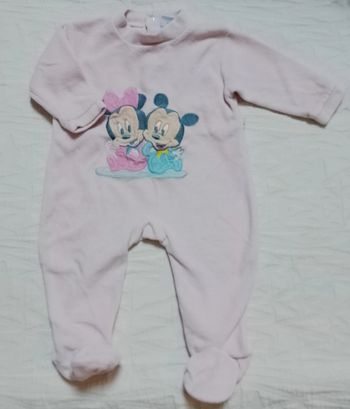 Pyjama velours Minnie mickey 6 mois