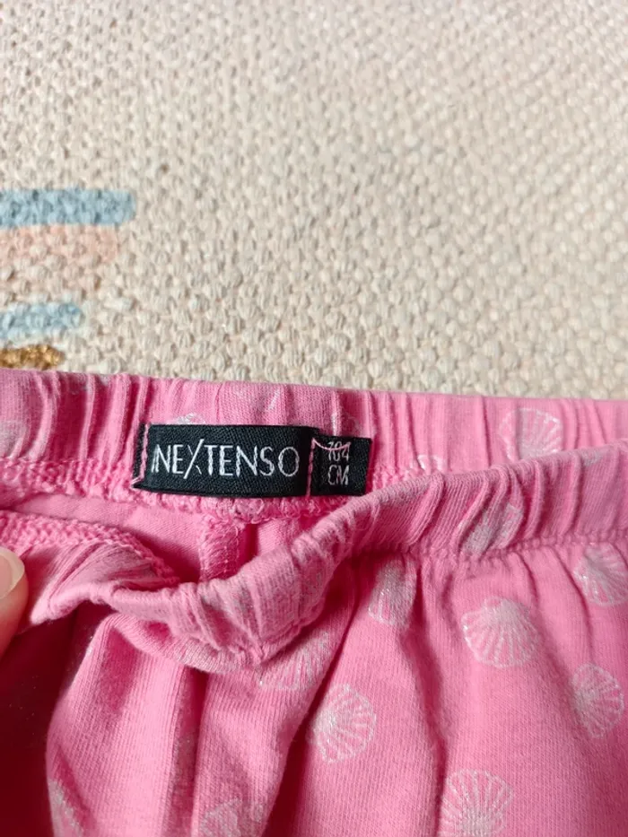 Short rose coquillage brillant 4 ans coton - photo numéro 3