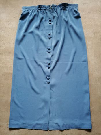 Jupe bleu Taille 42/48 Faite par une couturière