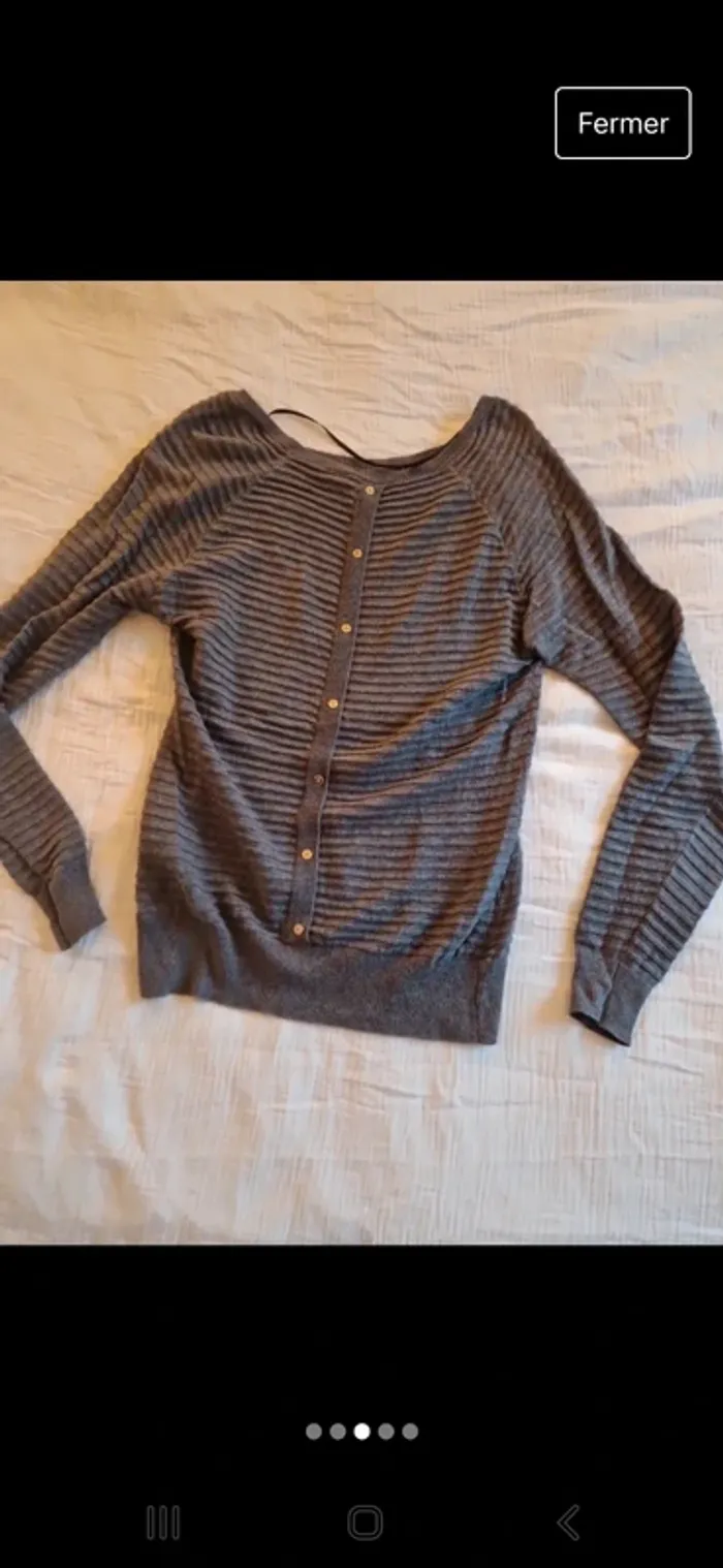 Pull vero moda taille s gris très bon état - photo numéro 3