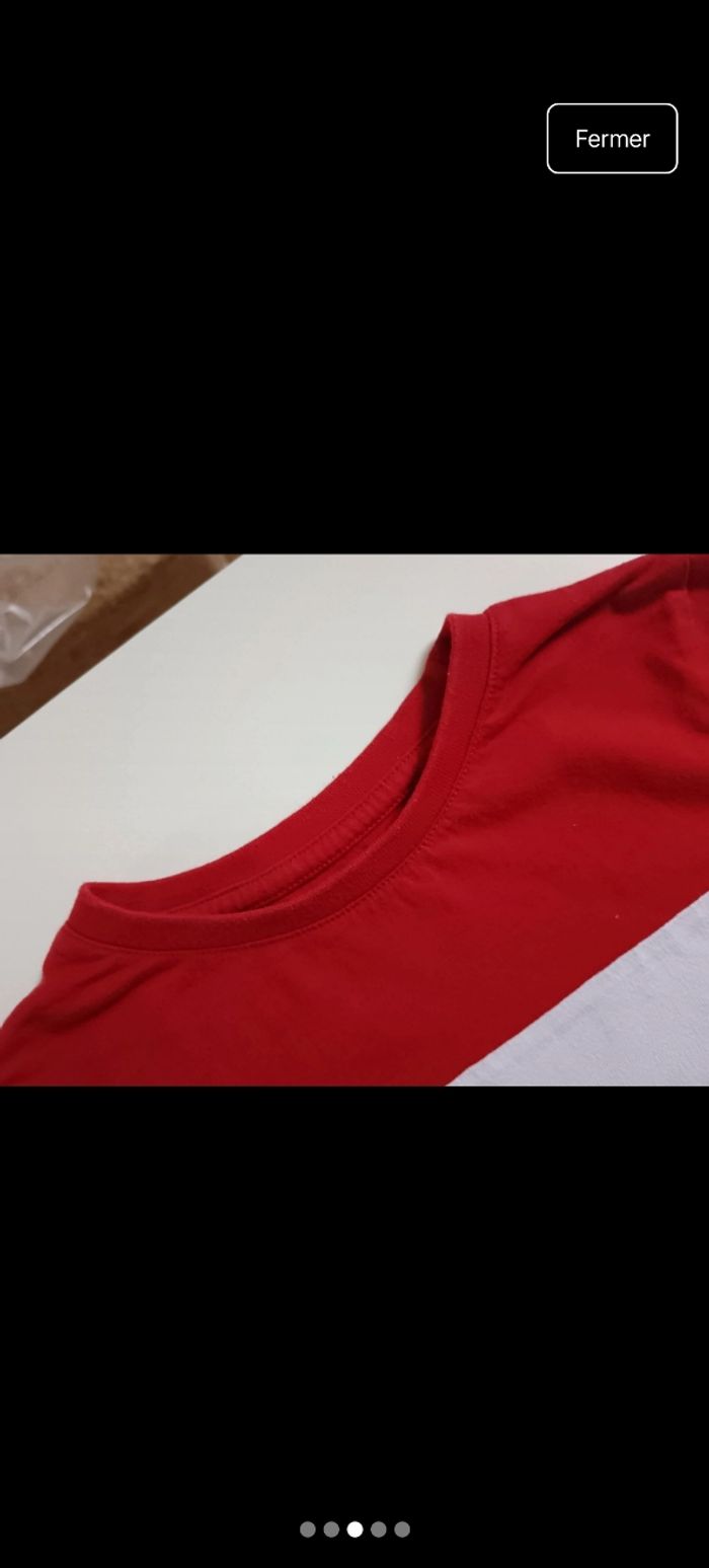 Polo bleu blanc rouge 6 ans - photo numéro 3