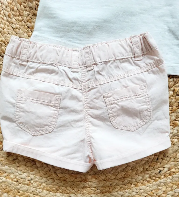 Ensemble T-shirt Short Tape à l'œil 6 mois - photo numéro 5