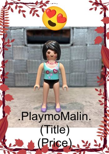 Personnage figurine femme playmobil