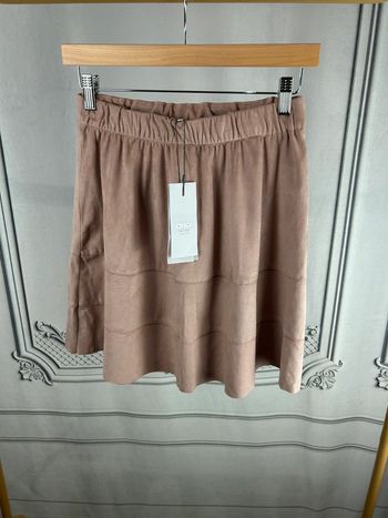 Jupe Only S velours rose neuve
