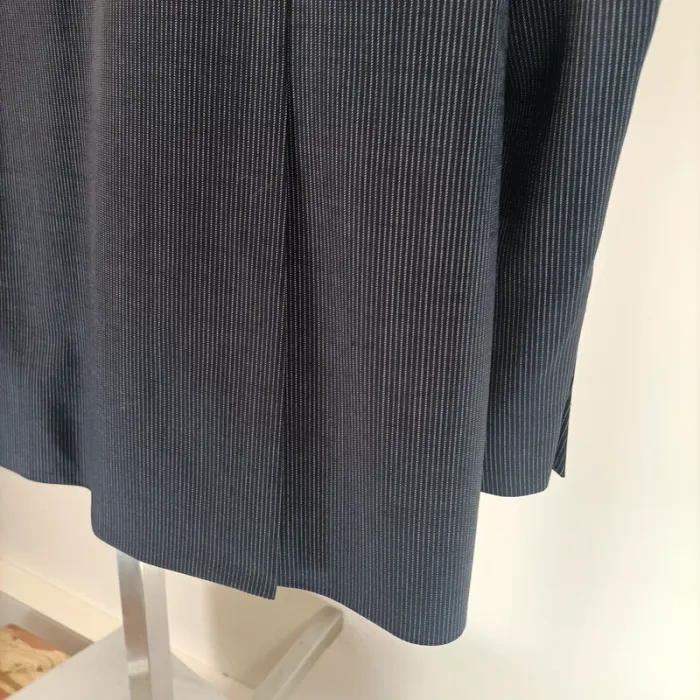 Veste de costume bleue à fines rayures blanches Griffe Noire Taille 52 A469 - photo numéro 11
