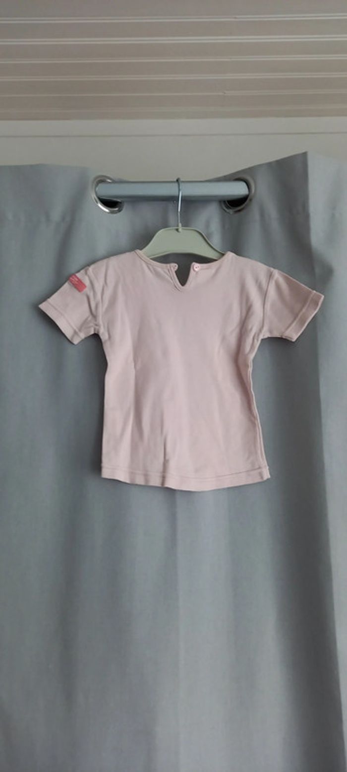 T-shirt décathlon 24 mois rose et bleu - photo numéro 2