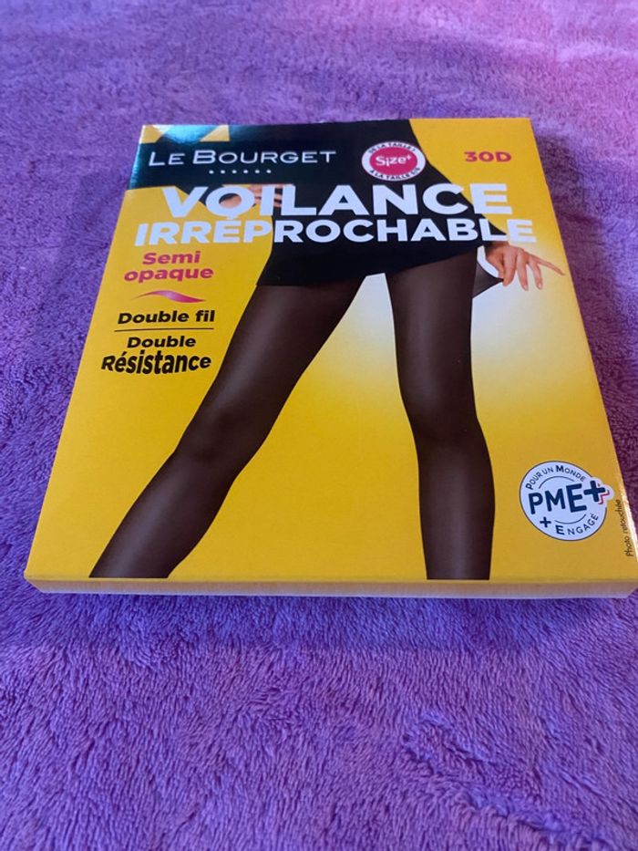 Collant noir voilance irréprochable semi opaque - photo numéro 5