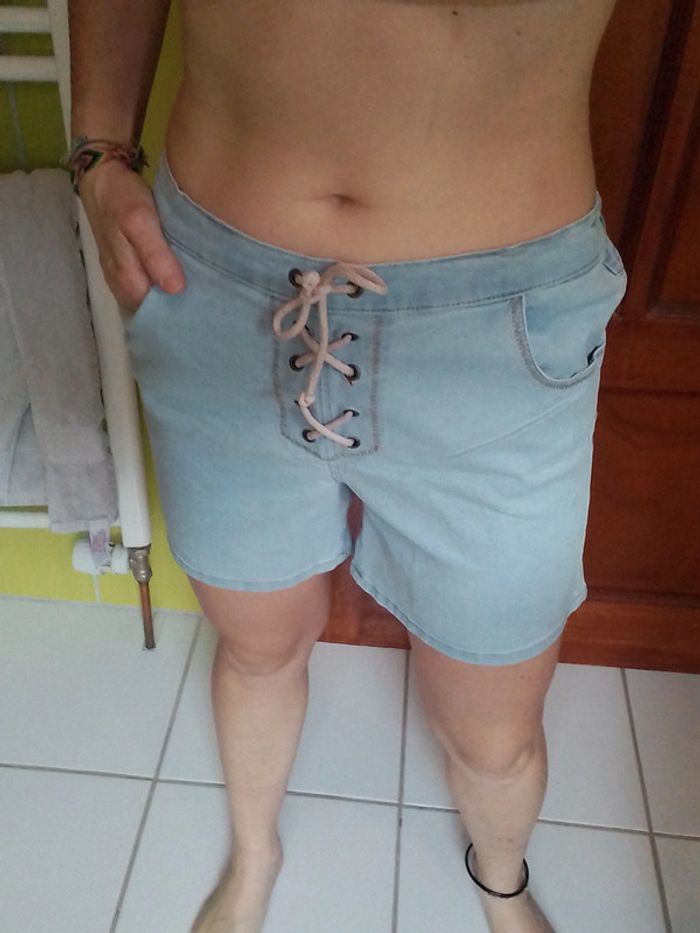 Short femme Bleu ciel Blancheporte - photo numéro 2