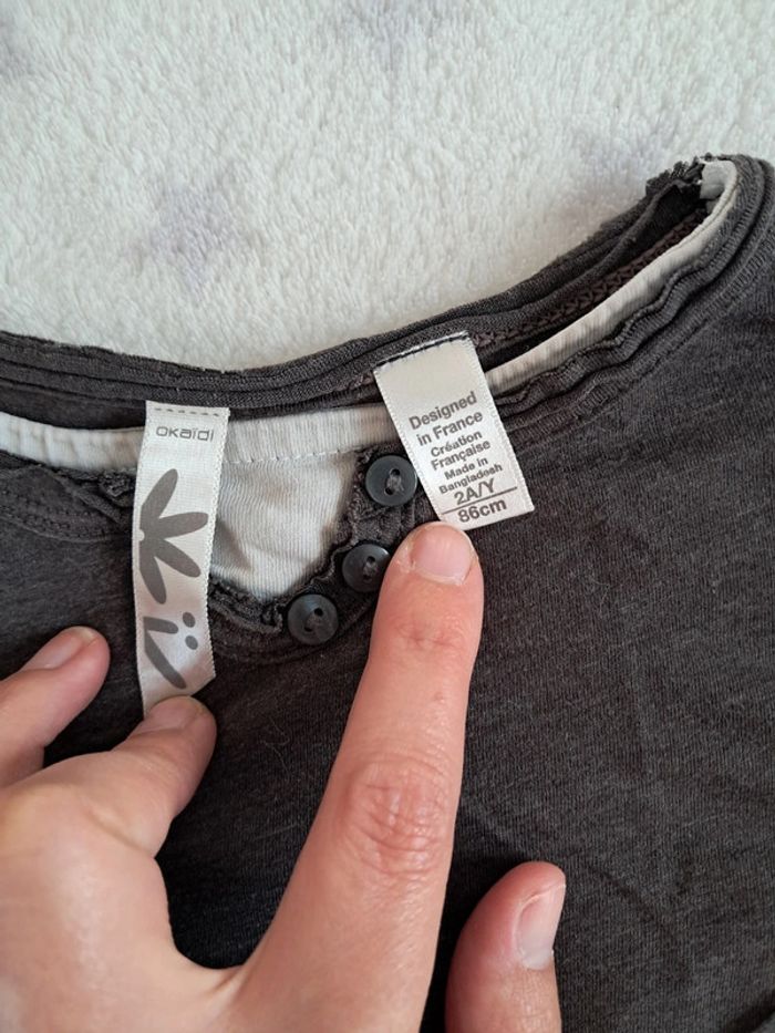 T-shirt 3 ans Okaidi - photo numéro 2