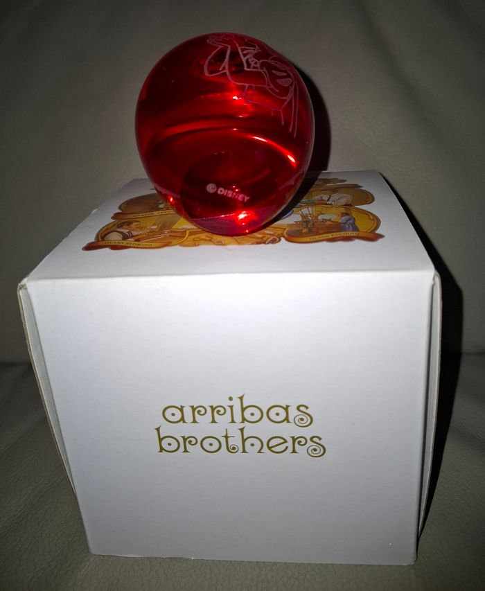 Superbe pomme rouge de Blanche Neige en verre Arribas Disney - photo numéro 8