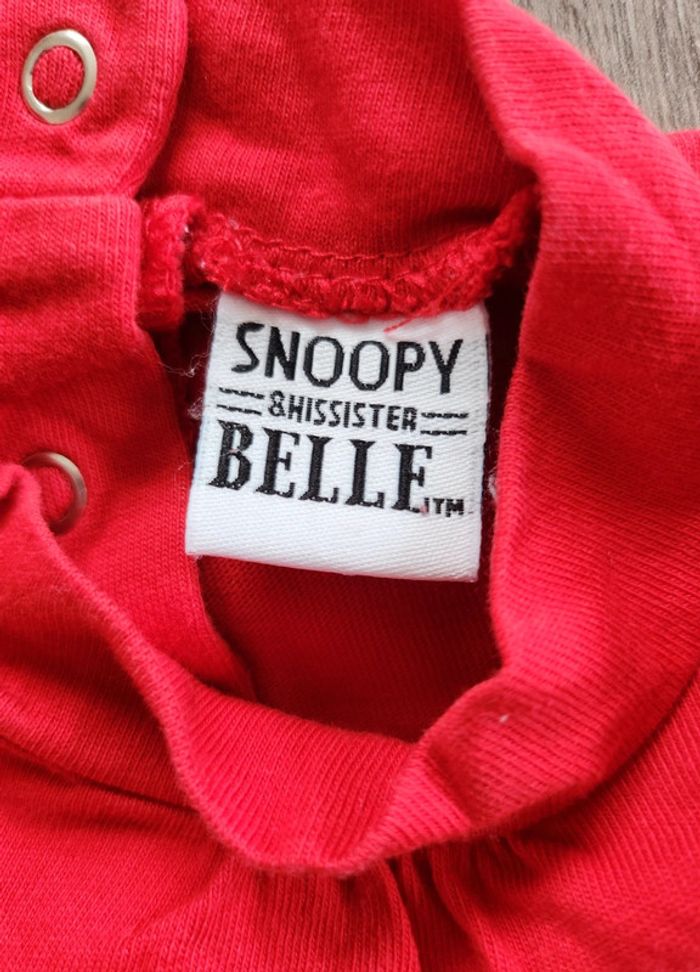 Haut manches longues Snoopy fille 12 mois - photo numéro 3