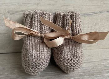 Chaussons au tricot 0-3 mois