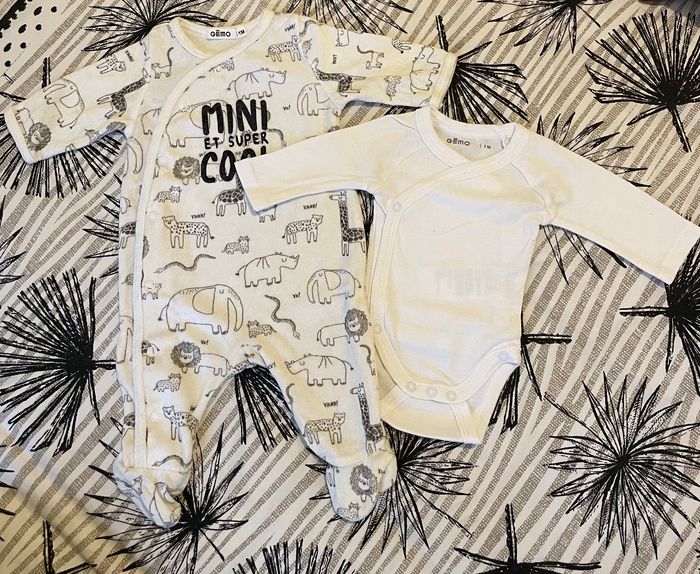 Ensemble pyjama velours + bodies