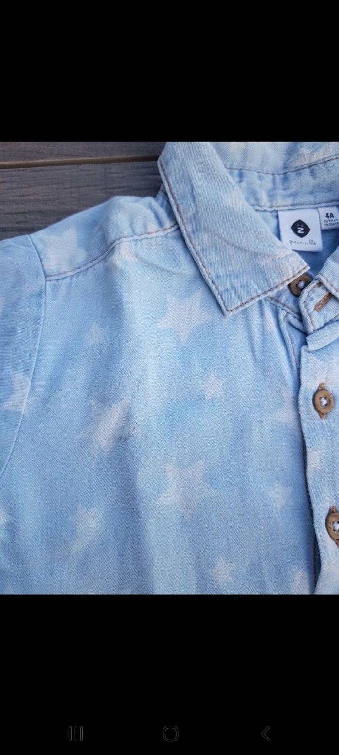 Chemise grain de blé taille 4ans - photo numéro 3