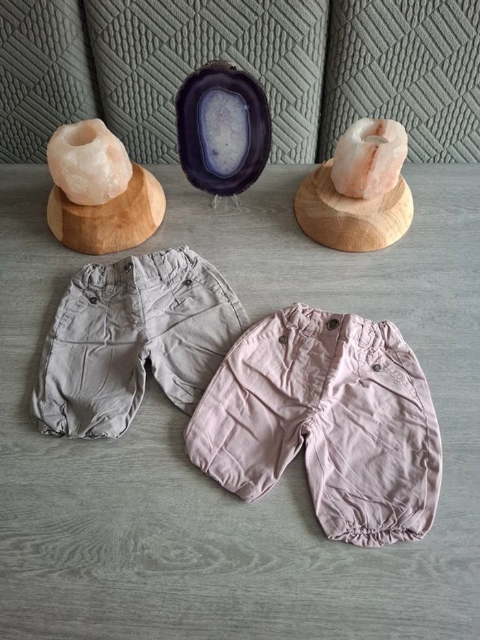 Lot de 2 pantalon bébé 1 mois