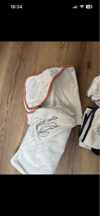 Lot de 4 capes de bain 