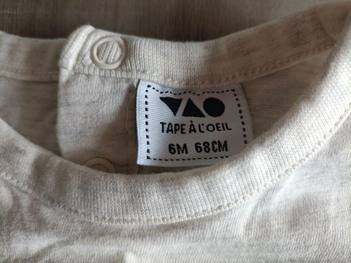 Ensemble T Shirt manches longues/ jean 6 mois - photo numéro 4