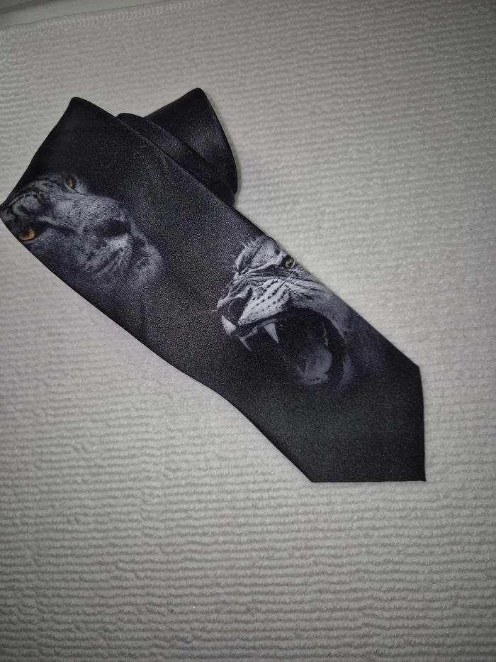 Cravate tigre blanc - photo numéro 3
