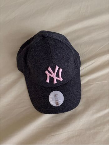 Casquette NY femme gris/rose
