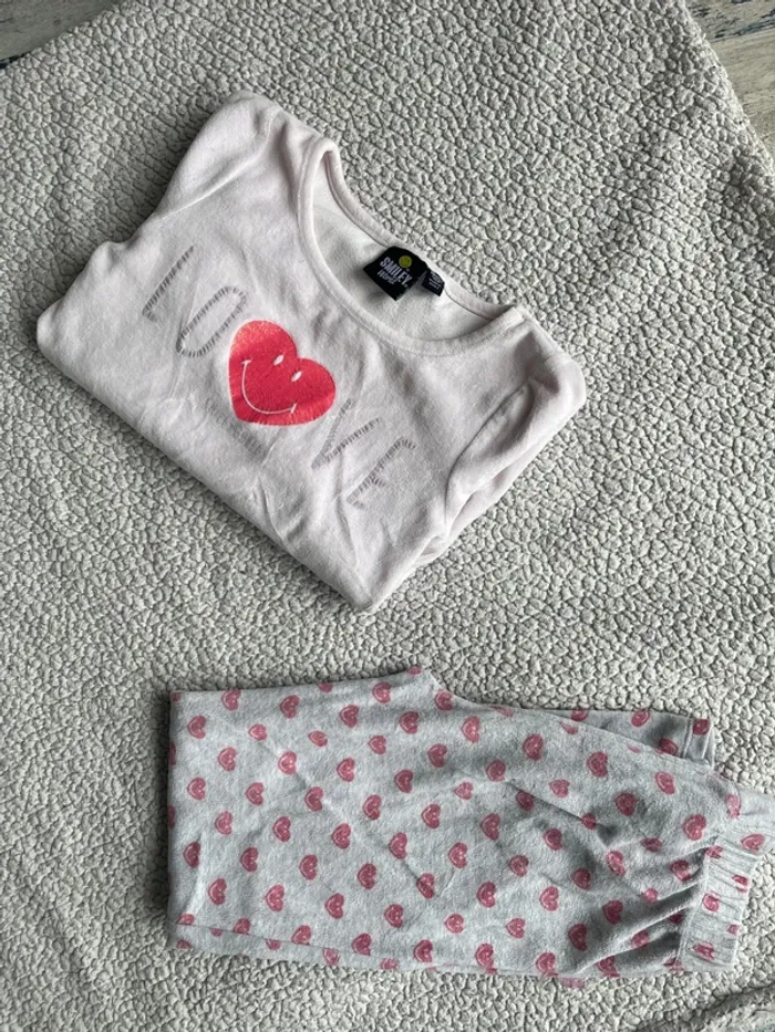 Pyjama 2 pièces velours fille 10 ans