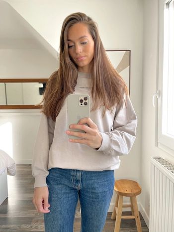 Pull beige et noir H&M