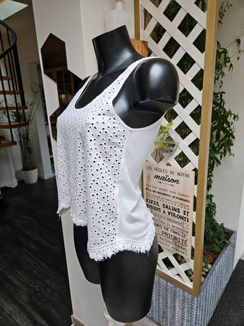Zara débardeur blanc taille S