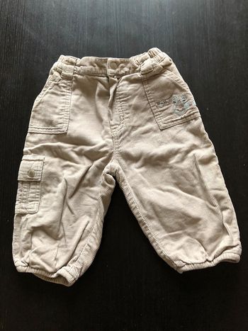 Pantalon beige velours 12M