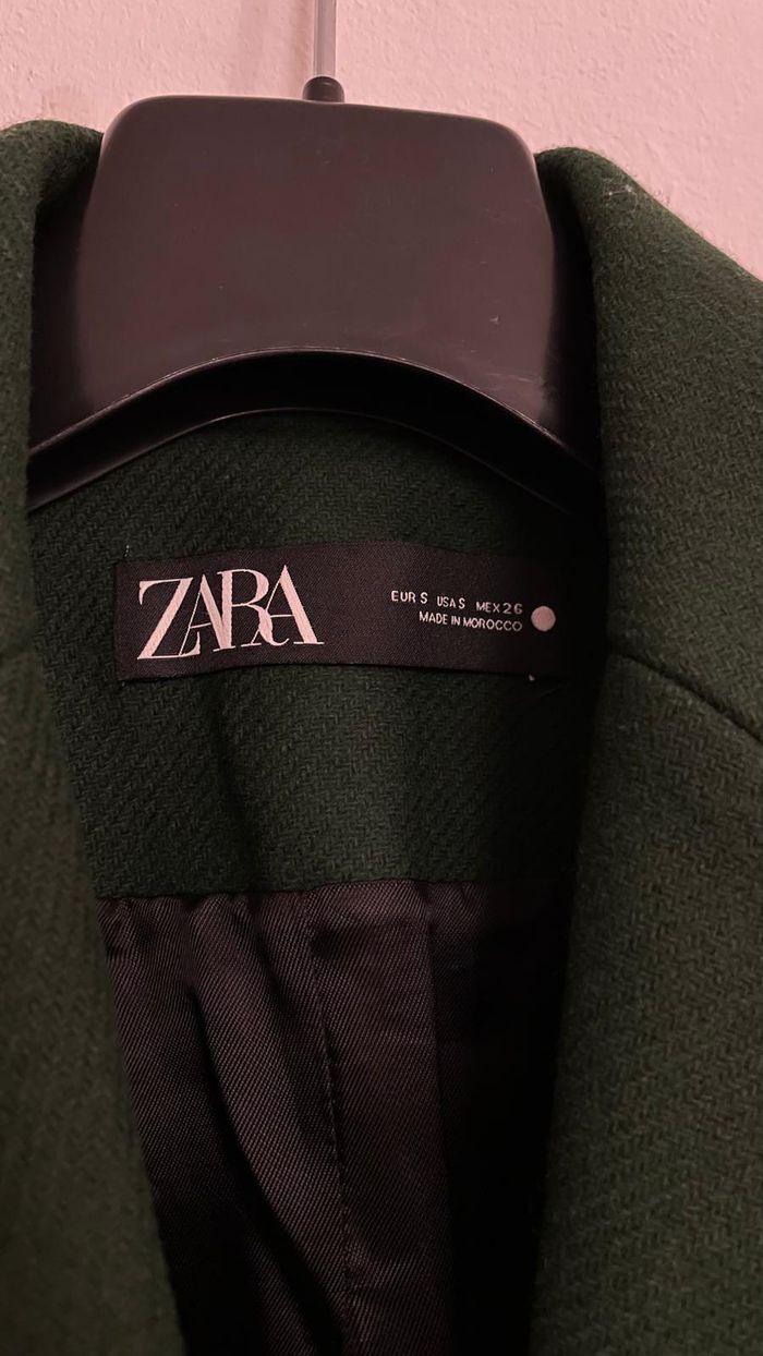 Manteau vert Zara T 36 - photo numéro 2