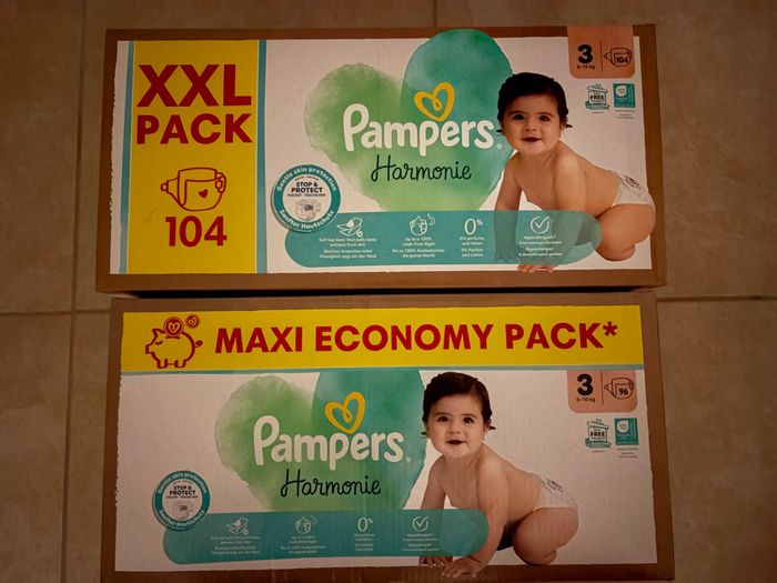 Couches Pampers Harmonie Taille 3 Neuf