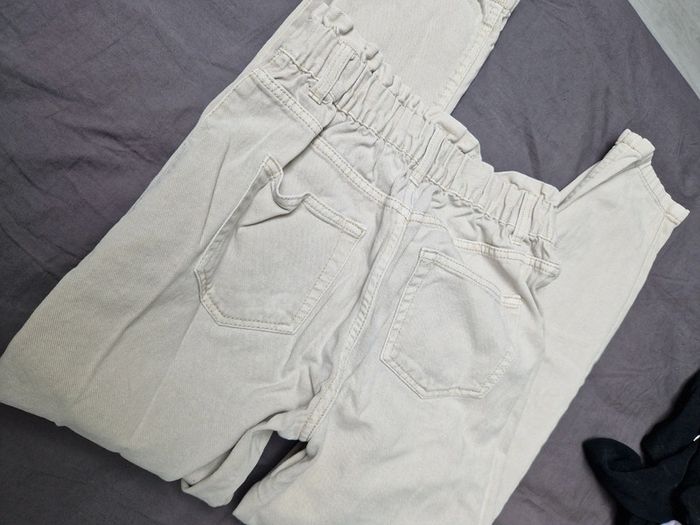 Jean pantalon beige kiabi taille 34 xs - photo numéro 3