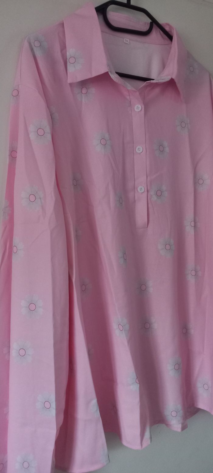 Blouse rose manches longues - photo numéro 2