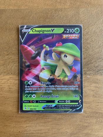 Carte Pokemon Chapignon V Poing de Fusion