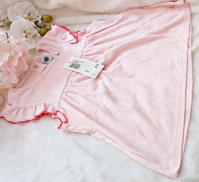 Lot 4 pièces Petit Bateau 100% coton Cardigan gilet, Short, Bloomer et Tunique Taille 36 mois - photo numéro 5