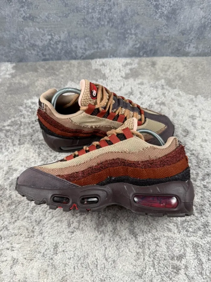 Nike Air Max 95 Anatomy Of Air Brown Basalt - Brown & Red & Beige - photo numéro 7
