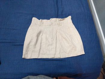 Jupe été en lin beige crème la redoute t 36 38 neuve