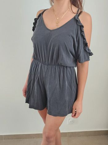 Combishort sexy grise